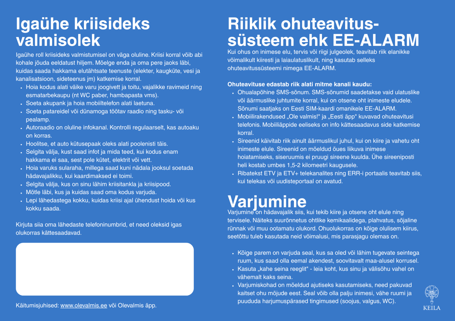 Keila kriisikaart II