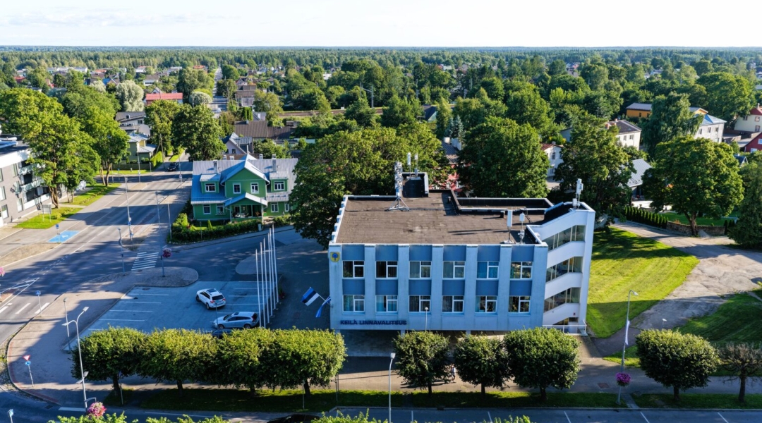 Droonifoto Keila linnavalitsusest